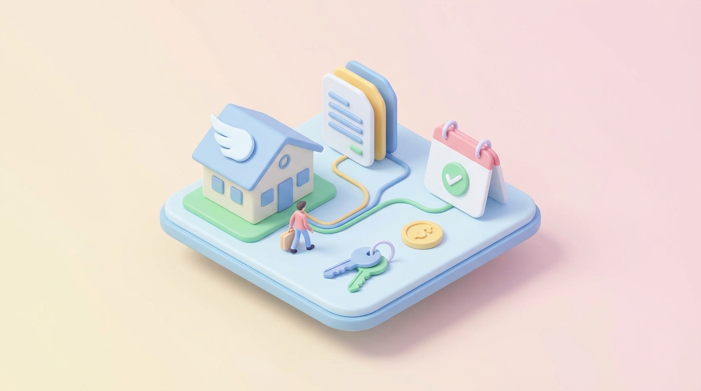 Documents de bail mobilité et demande d’aide au logement sur un bureau, contexte CAF