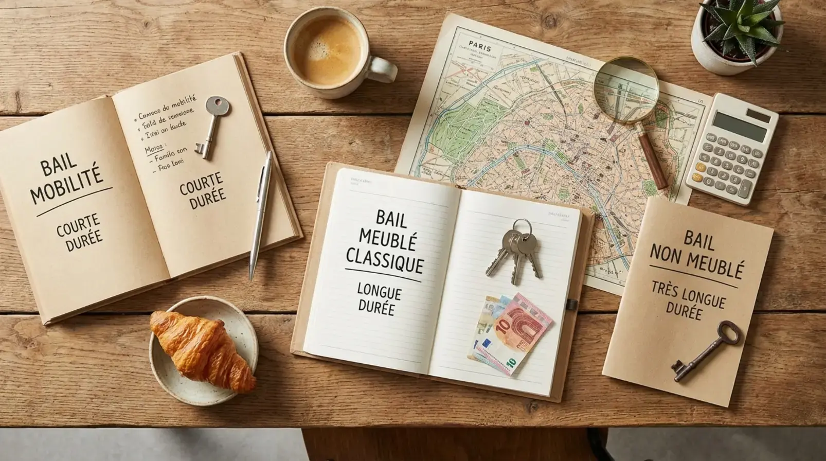 Comparatif des options de location à Paris sur un tableau de calcul