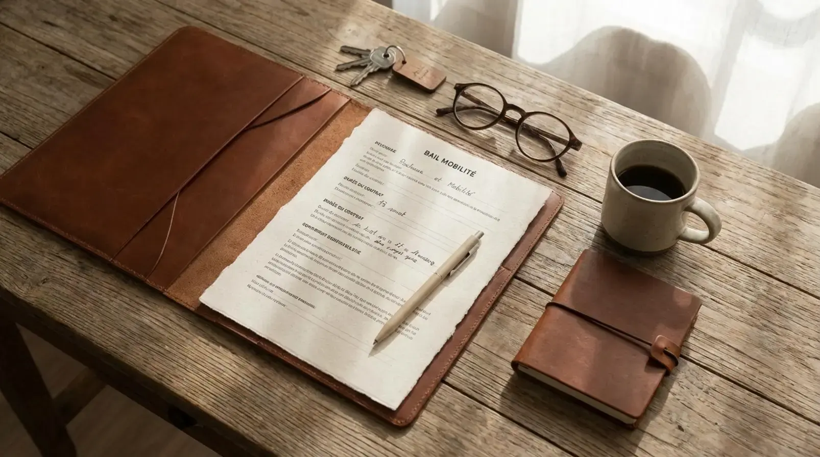 Aperçu des sections d’un bail mobilité : parties, objet, durée, conditions financières, annexes