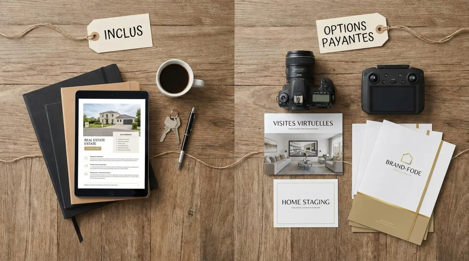 Matériel opérationnel de location courte durée pour illustrer les services inclus et options d’une conciergerie Airbnb