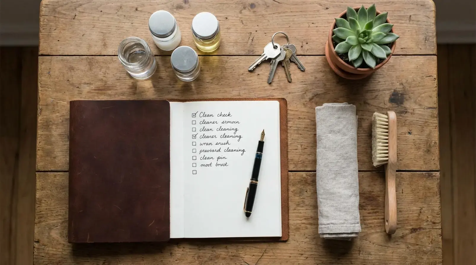 Kit de ménage de départ : sacs poubelle, éponge, liquide vaisselle et panier à linge