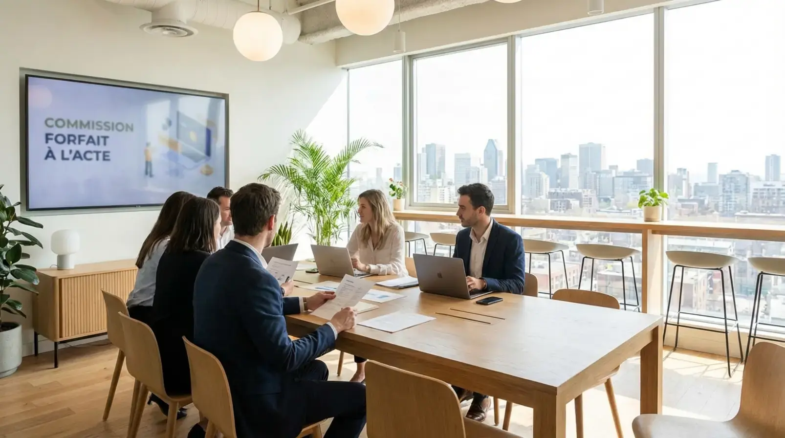 Tableau de tarification de conciergerie sur un ordinateur avec calculatrice