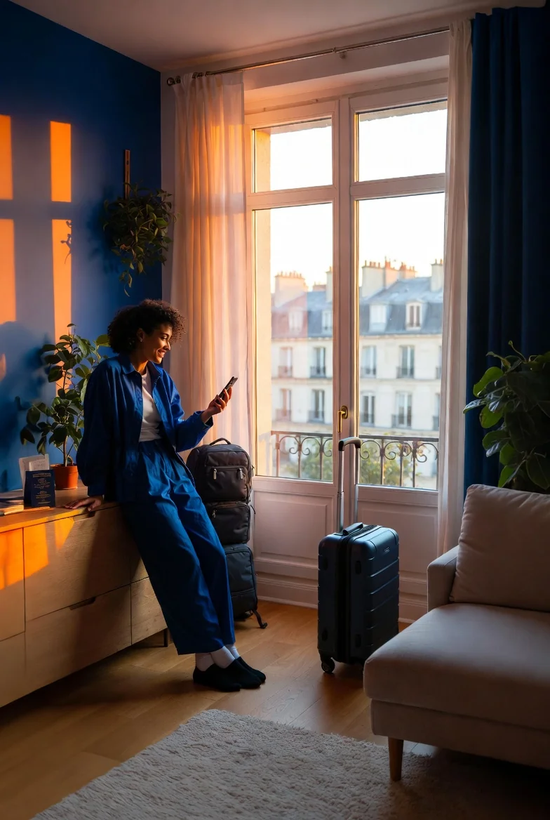 Locataire partant en voyage