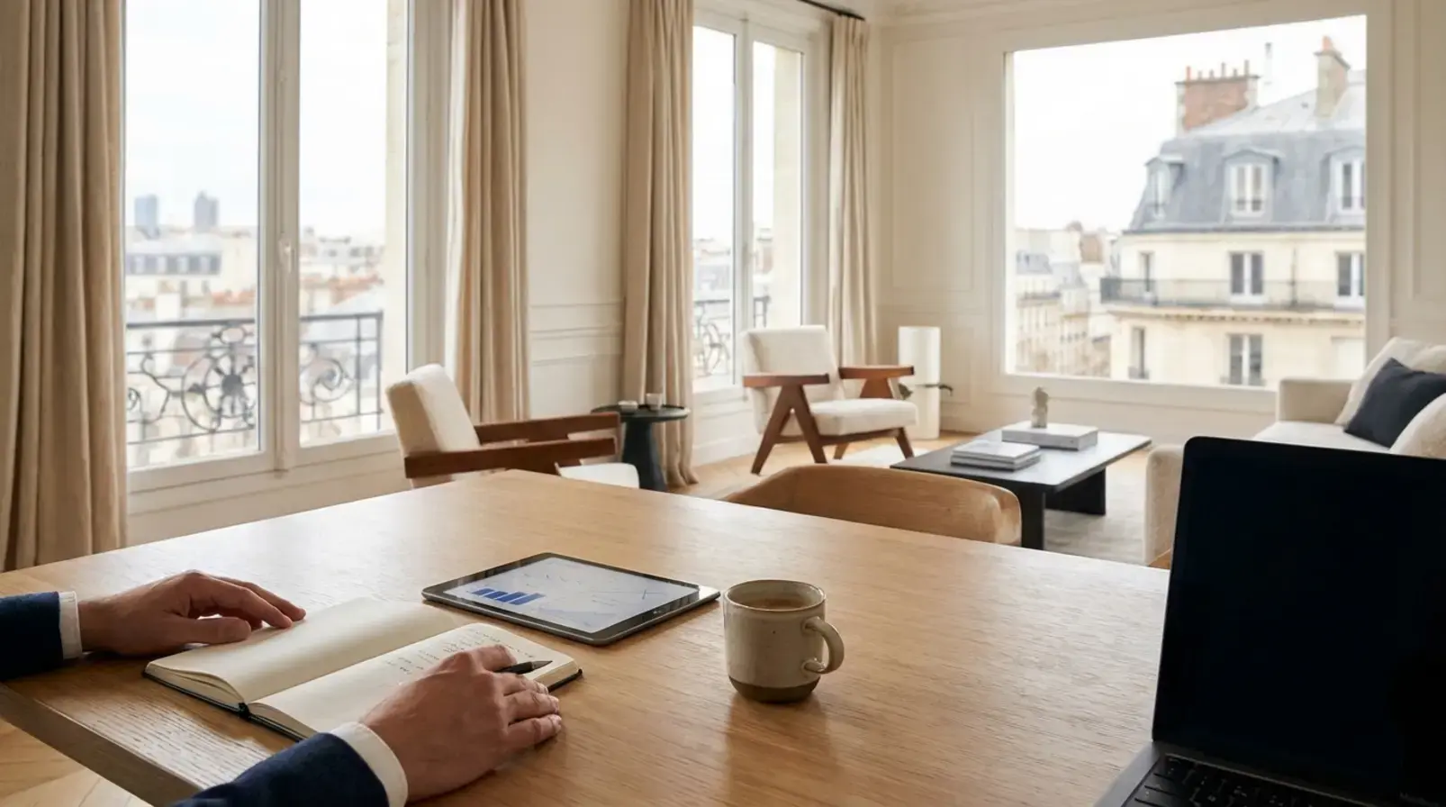 Analyse de rentabilité Airbnb par ville en Europe sur tableau de bord et calculatrice