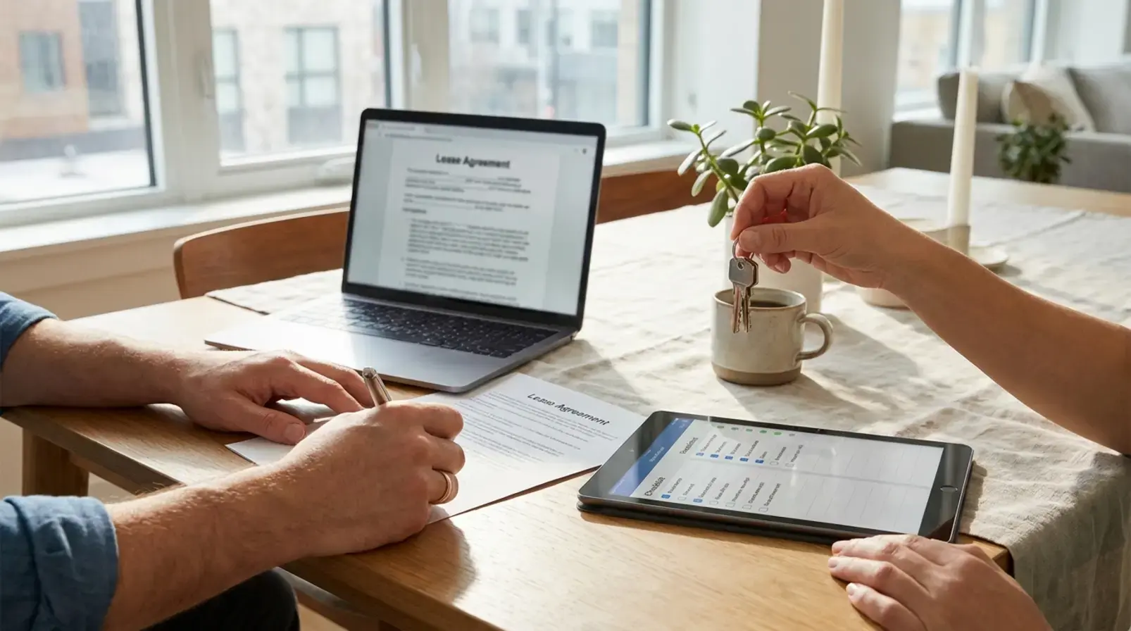Remise de clés et contrôle d’inventaire lors d’une sous-location professionnelle